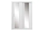 Šatní skříň angelika se zrcadlem iii - bílá