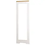 Vysoké zrcadlo brenna - bílá/hnědá