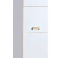 Jednodveřová šatní skříň melisa - bílá/dub nash