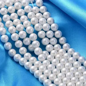 Pearlized Glass Pearl Beads Strands