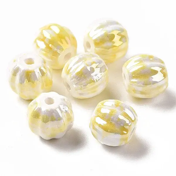 Handmade Pearlized Porcelain Beads