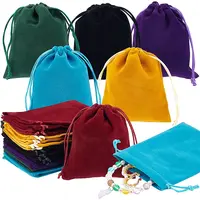 24Pcs 6 Colors Velvet Jewelry Pouches