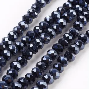 Electroplate Glass Beads Strands