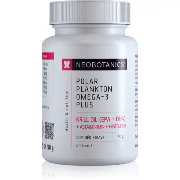 Neobotanics Polar Plankton Omega-3 Plus kapsle pro normální činnost srdce a mozku 60 cps