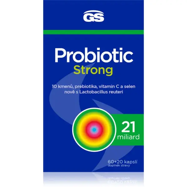 GS Probiotic Strong kapsle s probiotiky 80 cps