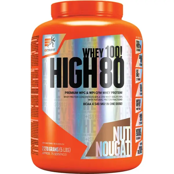Extrifit High Whey 80 syrovátkový protein příchuť Nut Nougat 1000 g