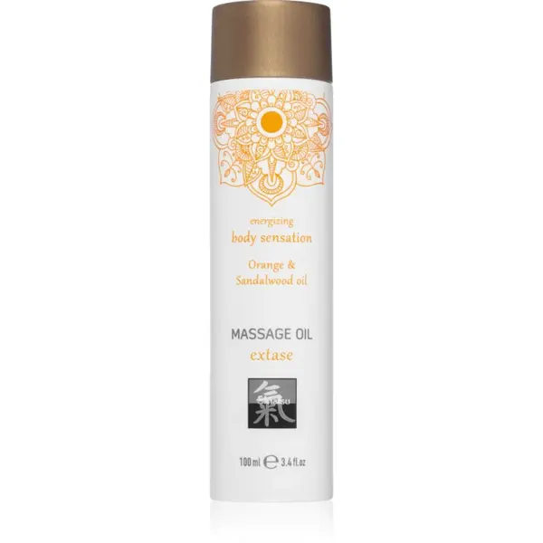 HOT Shiatsu masážní tělový olej Exstase Orange & Sandalwood 100 ml