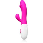 PRETTY LOVE Snappy vibrátor se stimulátorem klitorisu Pink 19 cm
