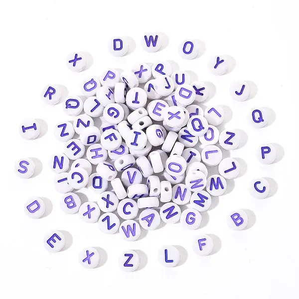 Opaque White Acrylic Beads