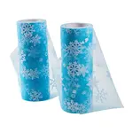 Snowflake Deco Mesh Ribbons