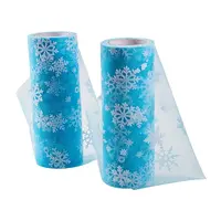 Snowflake Deco Mesh Ribbons
