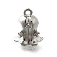 Brass Micro Pave Cubic Zirconia Pendants