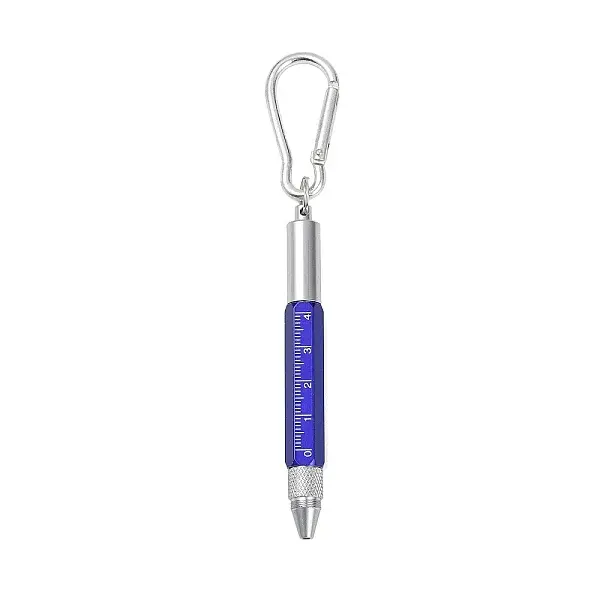 Aluminum Practical 6-in-1 Keychain Pen