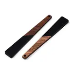 Opaque Resin & Walnut Wood Big Pendants