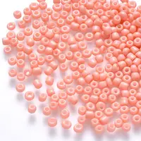 8/0 Baking Paint Glass Round Seed Beads