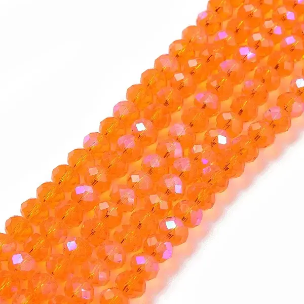 Electroplate Glass Beads Strands