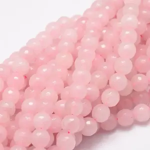 Dyed Natural White Jade Beads Strands