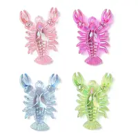 Electroplate Transparent UV Plating  Acrylic Big Pendants