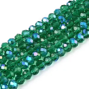 Electroplate Glass Beads Strands