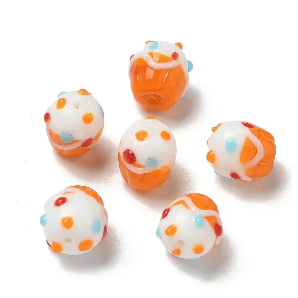 Handmade Lampwork Bumpy Beads