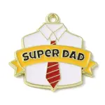 Father's Day Alloy Enamel Pendants