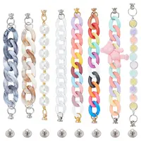 Opaque Acrylic Curb Chain for DIY Keychains