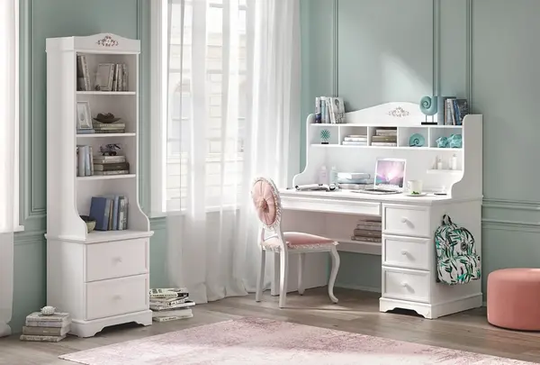 Malý studijní kout ballerina - bílá