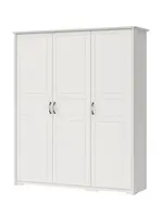 Třídveřová šatní skříň marley - bílá/borovice