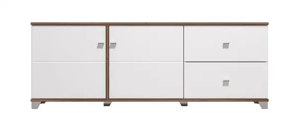 Tv komoda fredrik - dub flagstaff/bílá