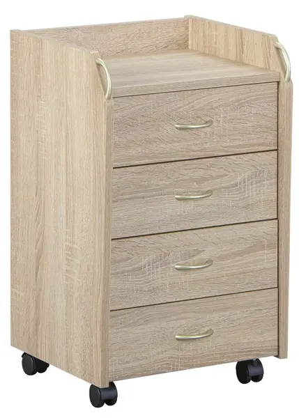 Kontejner na kolečkách zeus - dub sonoma