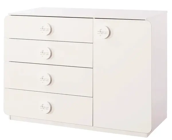 Kombinovaná komoda chloe - bílá