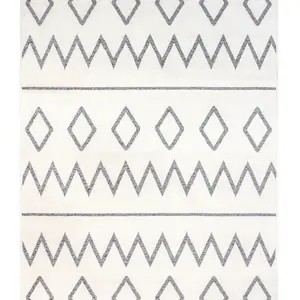 Oboustranný koberec dylan - šedá/bílá