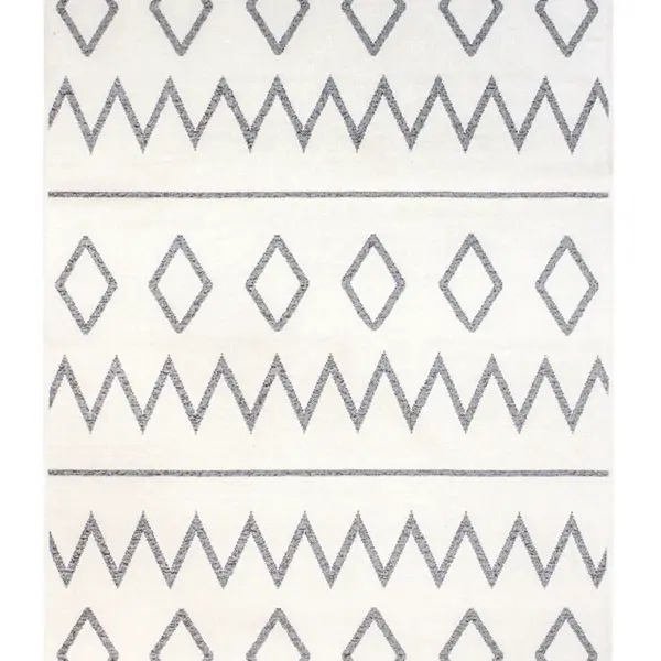 Oboustranný koberec dylan - šedá/bílá