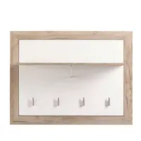 Věšákový panel shine - dub šedý/bílá