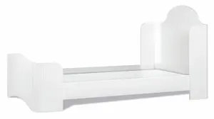 Dětská postel 120x200cm celeste - bílá