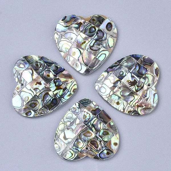 Single-Sided Natural Abalone Shell/Paua Shell Pendants