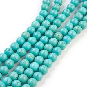 Synthetic Turquoise Beads Strands