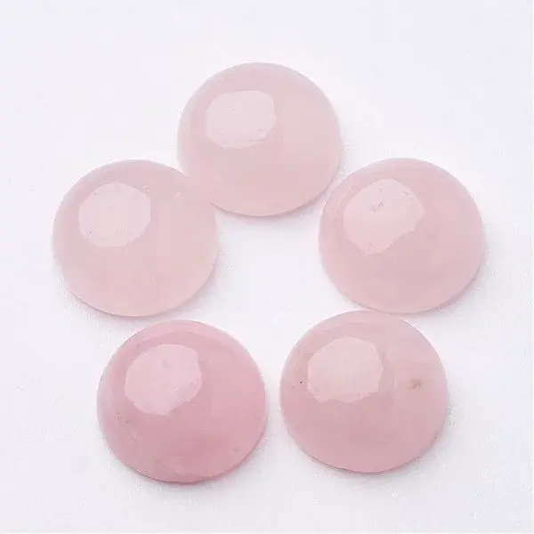 Natural Rose Quartz Cabochons