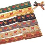 6 Yards 6 Color Autumn Double-Sided Printed Polyester Ribbon