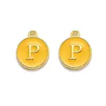 Golden Plated Alloy Enamel Charms