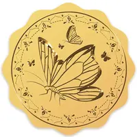 Self Adhesive Gold Foil Embossed Stickers