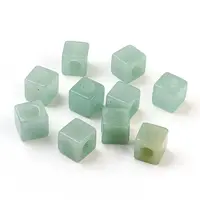 Natural Green Aventurine European Beads