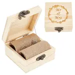 Square Wooden Finger Ring Storage Boxs