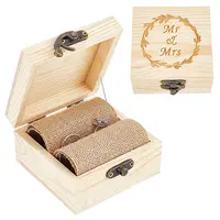 Square Wooden Finger Ring Storage Boxs