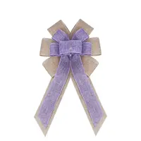 Christmas Linen Big Bowknot Pendant Decorations