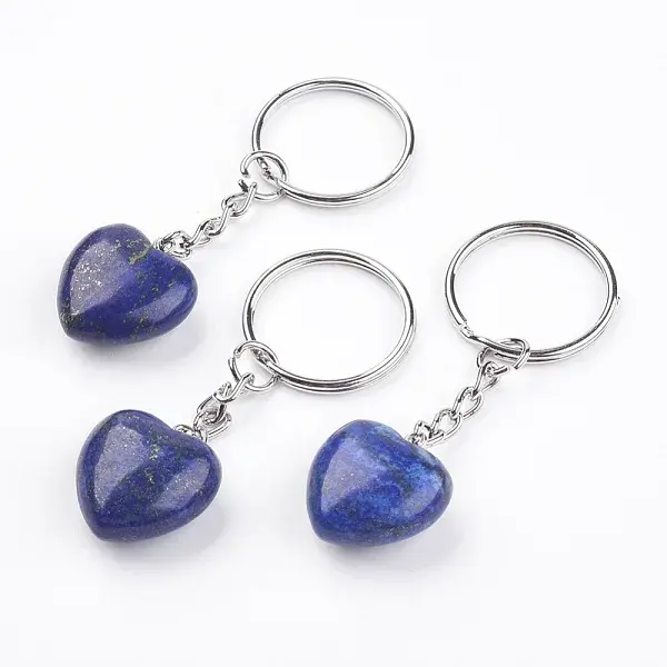 Natural Dyed Lapis Lazuli Keychain