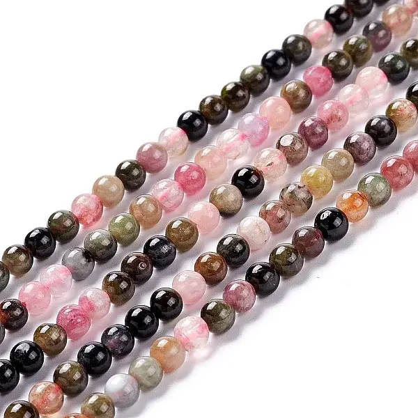 Natural Multicolor Tourmaline Beads Strands