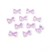 Electroplated Bowknot Resin Cabochons