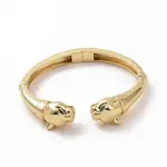 Green Cubic Zirconia Leopard Open Cuff Bangle
