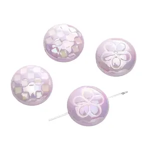 2Pcs UV Platings Acrylic Beads